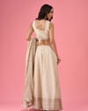 Mohey Women Cream Enchanting Lehenga
