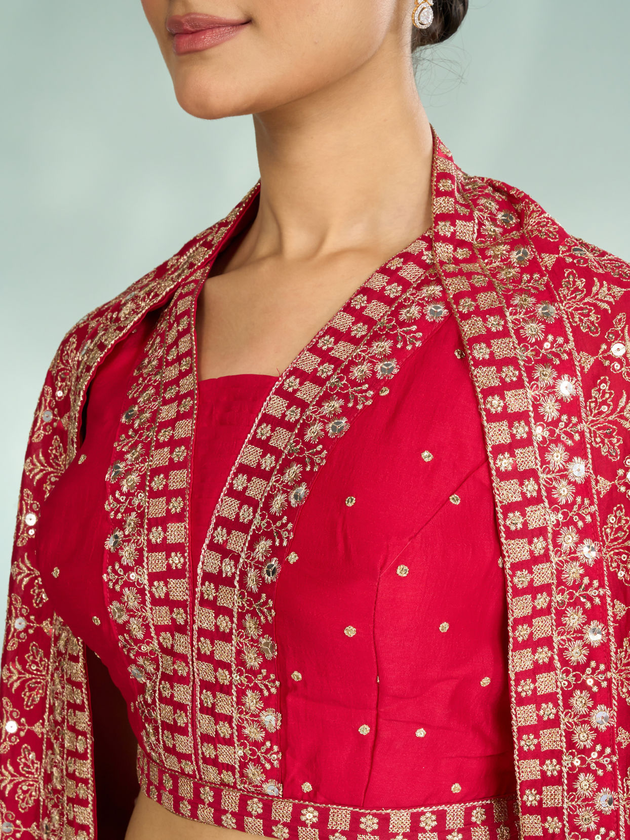 Mohey Women Rosy Rapture Art Silk Lehenga