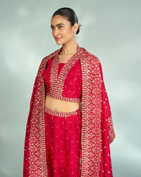 Mohey Women Rosy Rapture Art Silk Lehenga