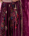 Mohey Women Wine Chinon Splendour Lehenga