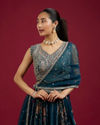 Mohey Women Twilight Blue Lehenga