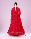 Mohey Women Regal Red Lehenga Ensemble