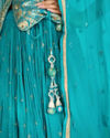 Mohey Women Elegant Rama Green Lehenga