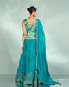 Mohey Women Elegant Rama Green Lehenga