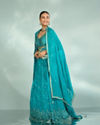 Mohey Women Elegant Rama Green Lehenga