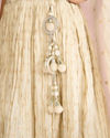 Mohey Women Cream Tissue Elegance Lehenga