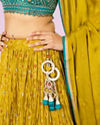 Mohey Women Emerald Bliss Lehenga