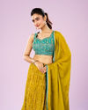 Mohey Women Emerald Bliss Lehenga