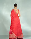 Mohey Women Graceful Gajree Pink Chiffon Lehenga