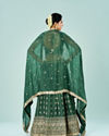 Mohey Women Emerald Elegance Lehenga