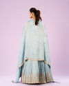 Mohey Women Ethereal Light Blue Lehenga