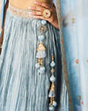 Mohey Women Ethereal Light Blue Lehenga