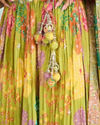 Mohey Women Emerald Elegance Lehenga