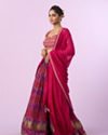 Mohey Women Ravishing Pink Chinon Lehenga