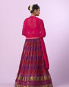 Mohey Women Ravishing Pink Chinon Lehenga