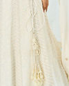 Mohey Women Elegant Cream Georgette Lehenga
