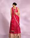 Mohey Women Pink Chinon Ensemble Lehenga