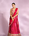 Pink Chinon Ensemble Lehenga