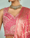 Mohey Women Royal Pink Elegance Lehenga
