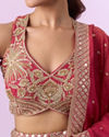 Mohey Women Celebratory Pink Lehenga