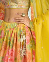 Mohey Women Emerald Splendor Lehenga