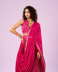 Mohey Women Elegance in Pink Lehenga Ensemble