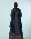 Mohey Women Blue Georgette Glory Indo Western