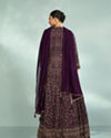 Mohey Women Elegant Purple Georgette Indo Western