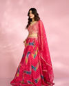 Mohey Women Ravishing Pink Ensemble Lehenga