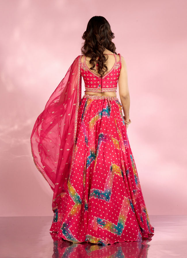 Mohey Women Ravishing Pink Ensemble Lehenga