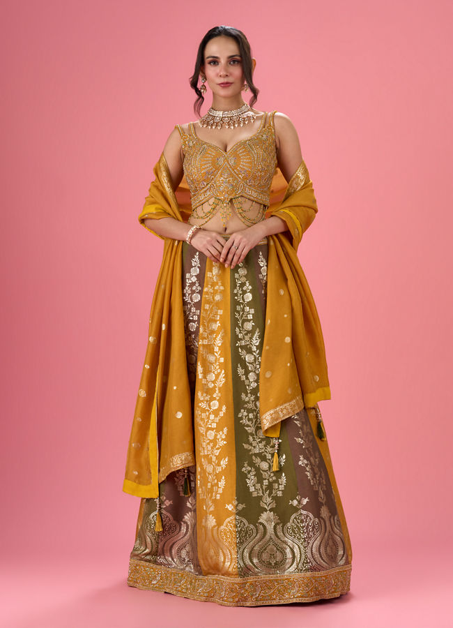 Mohey Women Golden Hue Lehenga