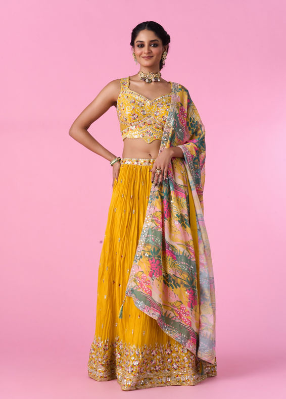 Mohey Women Sunshine Sparkle Lehenga