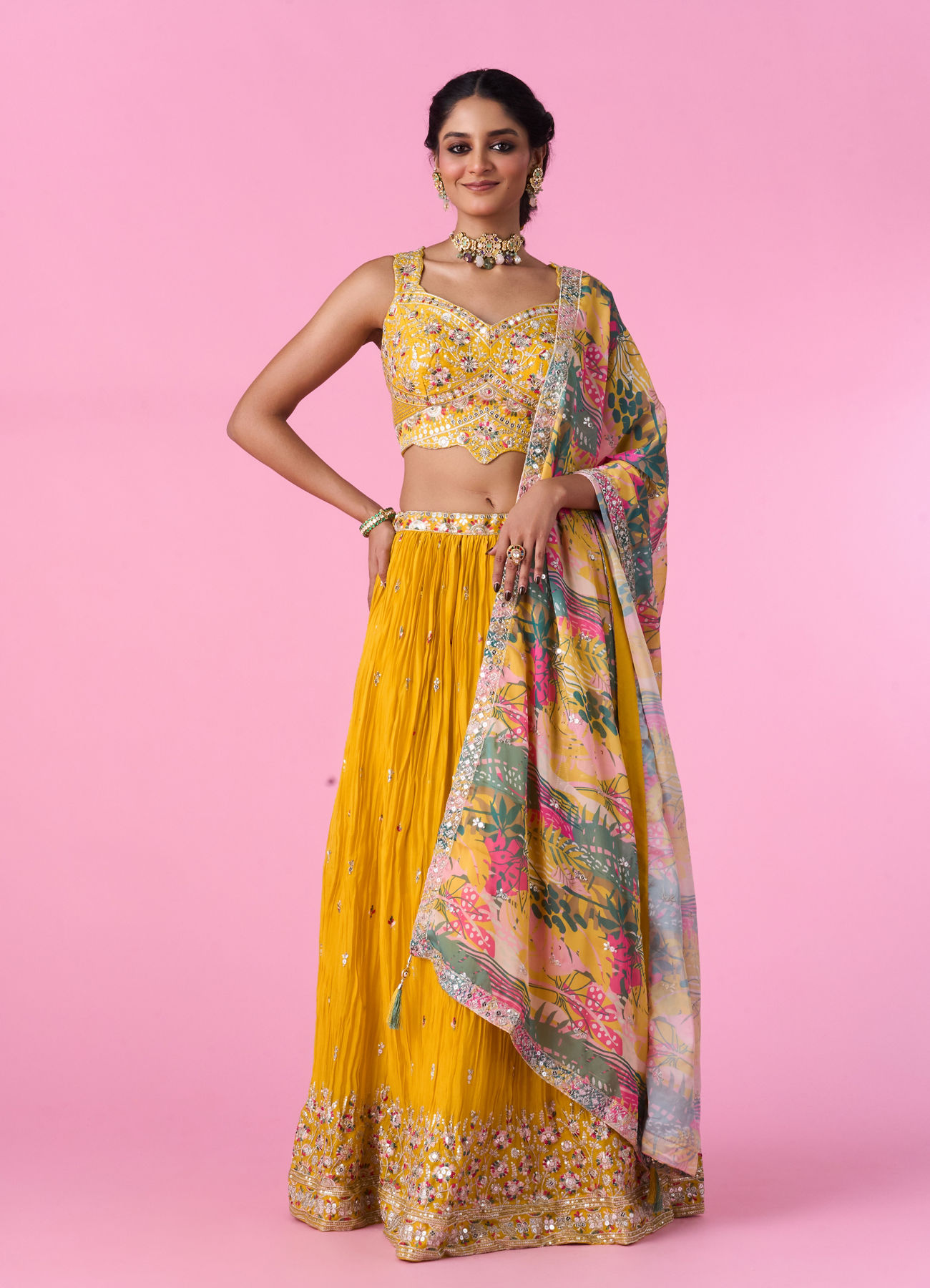 Mohey Women Sunshine Sparkle Lehenga