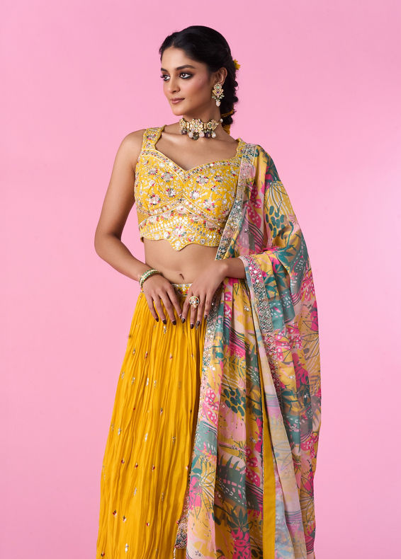 Mohey Women Sunshine Sparkle Lehenga