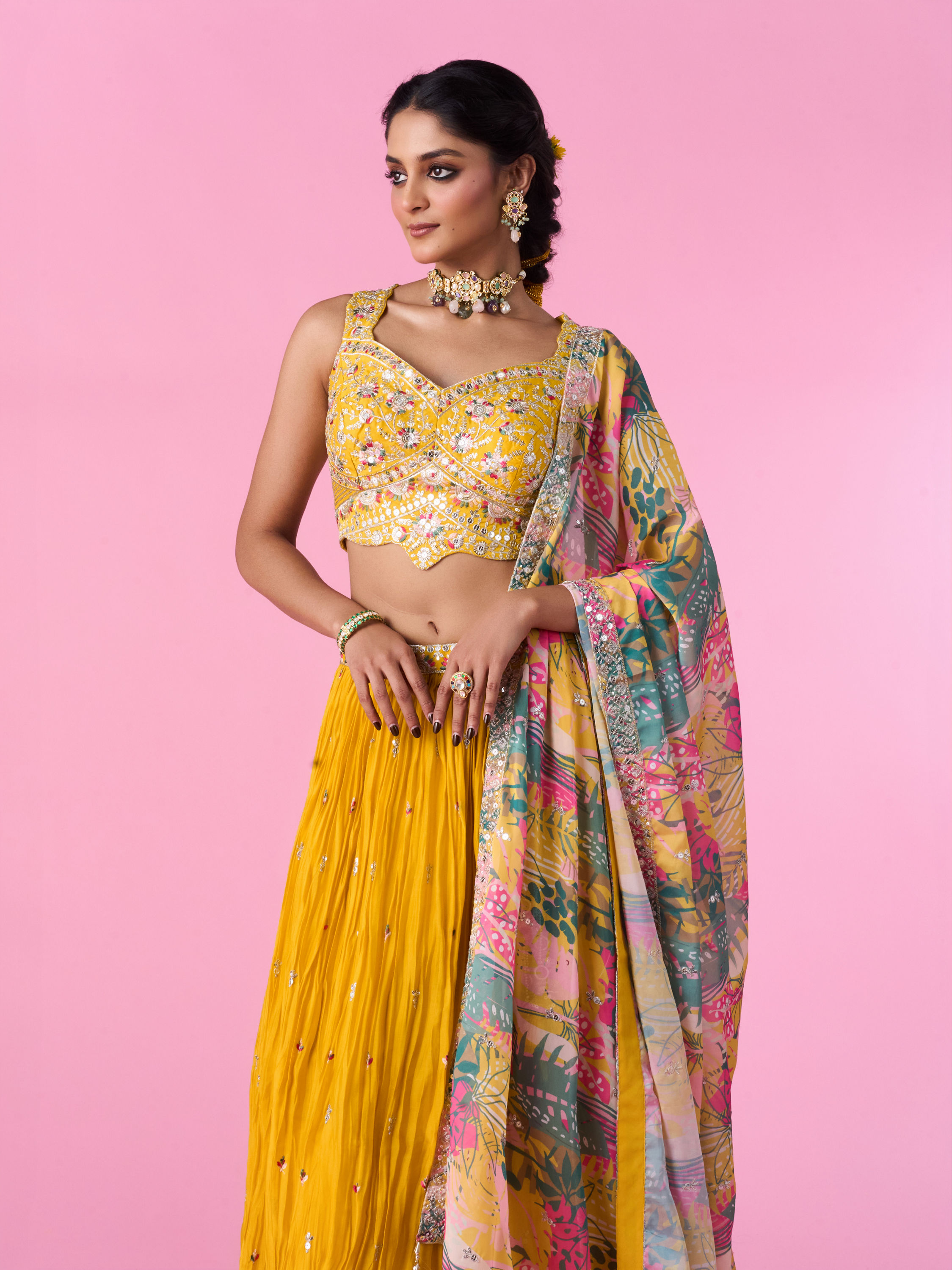 Mohey Women Sunshine Sparkle Lehenga