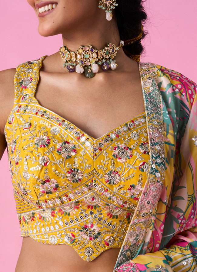 Mohey Women Sunshine Sparkle Lehenga