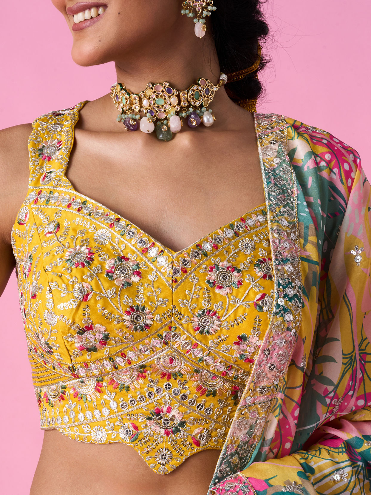 Mohey Women Sunshine Sparkle Lehenga