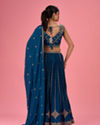 Mohey Women Radiant Blue Elegance Lehenga