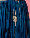 Mohey Women Radiant Blue Elegance Lehenga