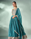 Mohey Women Sea Green Art Silk Lehenga with Sequin Work