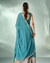 Mohey Women Sea Green Art Silk Lehenga with Sequin Work