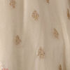 Cream Tissue Lehenga with Mirror Work