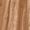 Fawn Organza Lehenga with Moti Work
