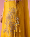 Mohey Women Mustard Yellow Art Silk Lehenga with Stone Work