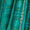Green Chinon Lehenga with Mirror Work