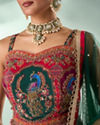 Mohey Women Pink Art Silk Lehenga with Cutdana Work