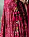 Mohey Women Pink Silk Lehenga with Cutdana Work