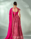 Mohey Women Pink Silk Lehenga with Cutdana Work