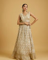 Elegant Beige Art Silk Lehenga