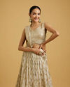 Mohey Women Elegant Beige Lehenga